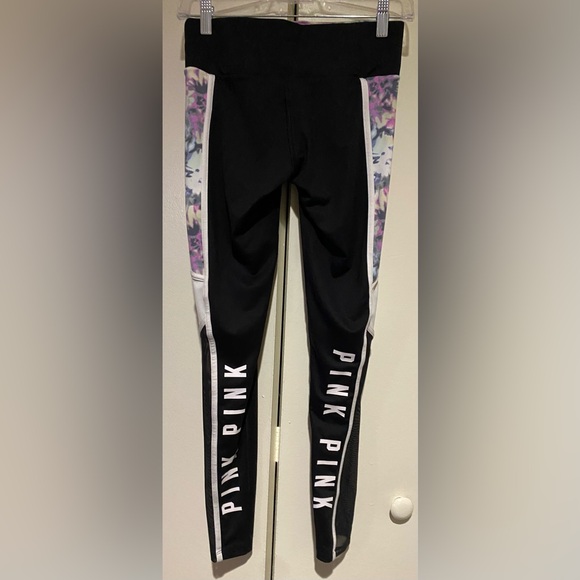 PINK Victoria's Secret Black Leggings with Tie-Dye Detail - Picture 4 of 4